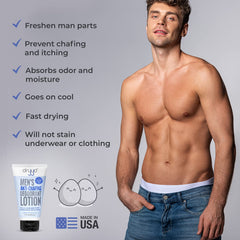 DRYYD chafing cream application image demonstrates soothing, breathable protection during workouts.