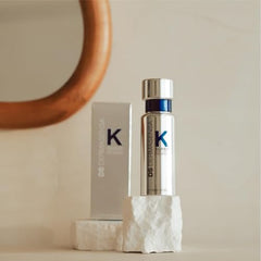 DS Dermasensa K Super Eye Serum packaging box highlights premium USA-made formula.