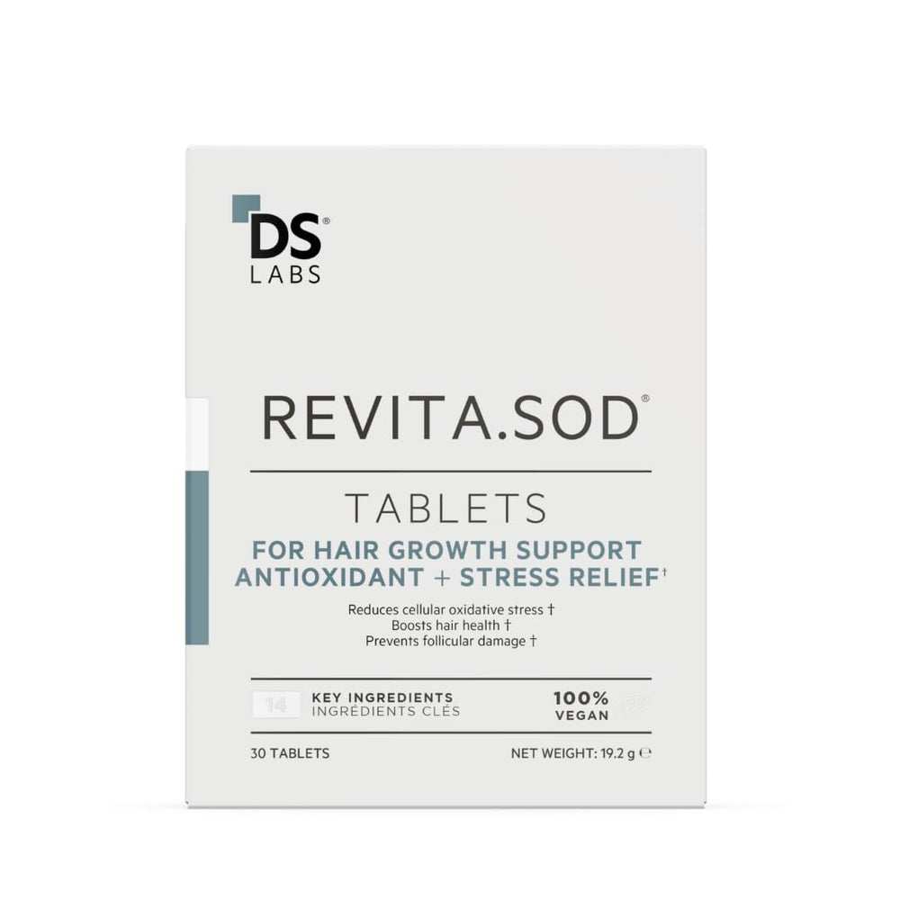 DS Laboratories Revita.SOD tablet bottle ready for daily hair wellness support