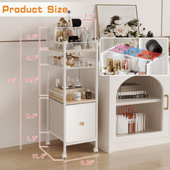 Dsmadn cart with drawer storage keeps nail polish and perfumes neatly arranged