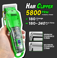 DSP waterproof bald head clipper for easy cleaning after use.