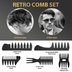 duaiu double-sided comb highlights versatile teeth for precise sectioning.