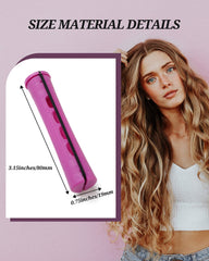 DF Dualferv purple perm-rod 60pcs on hands-ready set for at-home styling.