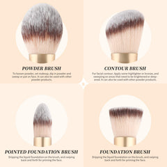 DUcare buffer-brush provides an even base on curves