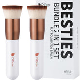 DUcare Foundation Brush 2pcs set shown for smooth, even foundation application