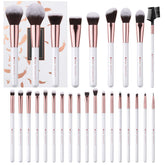 DUcare 27Pcs makeup brush kit with vegan bristles for precise application.