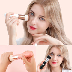 DUcare multi-application brushes blend powder, liquid concealer and cream smoothly
