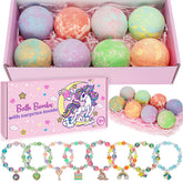 Duchong unicorn bath bombs packaging shows cute gift-ready design.