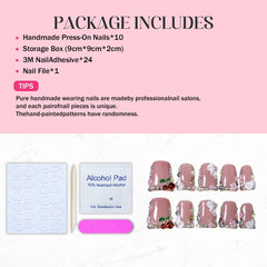 Duck Press on Nails thickened acrylic for durable manicure.
