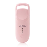 DUDUDU Heated Lash Curler front view highlighting portable travel design for on-the-go curls