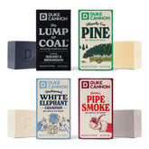 Duke Cannon Santa Pipe Smoke soap bar with tobacco-amber scent for rugged daily cleansing.