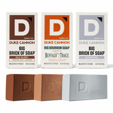 Duke Cannon Bourbon soap 10oz bar with rich lather for daily cleansing and bold scent.