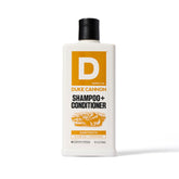Duke Cannon Sawtooth 2-in-1 Hair Wash bottle front for quick daily grooming.