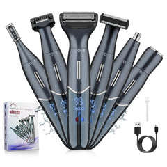 Dumite Manscape Ball Trimmer front view with LED display for precise grooming control.
