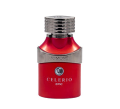 Dumont Celerio Epic packaging on display emphasizes a stylish gift-ready fragrance.