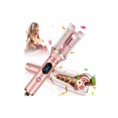 Duomishu automatic curling iron close-up highlighting the 1-inch ceramic barrel for smooth curls.