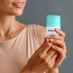 DurbaLife dry-touch 50ml deodorant image highlights non-sticky comfort after application.