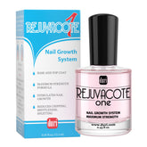 Duri Rejuvacote 1 bottle closeup showing strength for nail recovery and growth support.