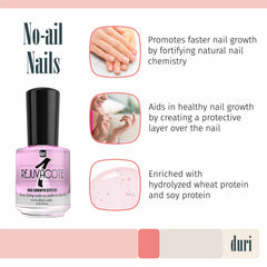 duri rejuvacote 1 nails finished with glossy flexible coat