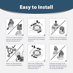Durimi SH90 head compatible with S9000 series shavers for hassle-free maintenance