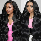 Durita 30-inch body wave lace-front wig, natural movement for daily wear.