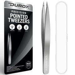 DuroX Ingrown Hair Tweezers close-up of needlepoint tips for precise removal