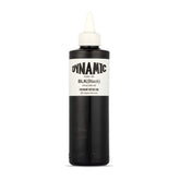 Dynamic Color Co Black Ink 8oz bottle front shows bold label and logo for authentic pigment