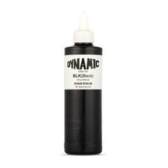 Dynamic Color Co Black Ink 8oz bottle front shows bold label and logo for authentic pigment
