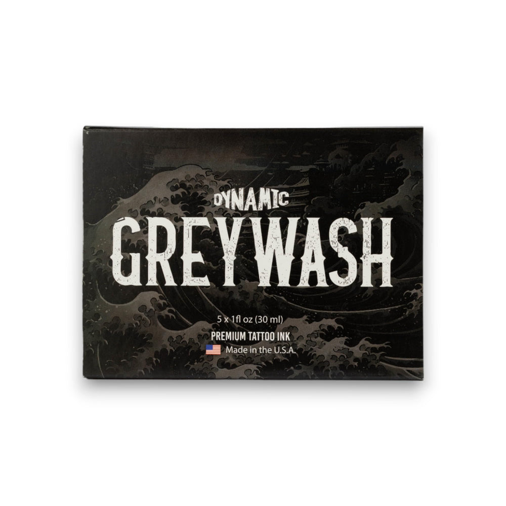 Dynamic Color Co greywash four-shades bottles ready for precise shading