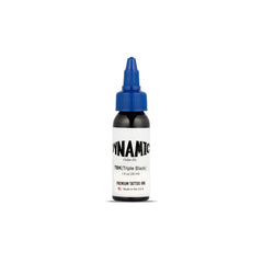 Dynamic Color Co Triple Black Ink Bottle 1oz closeup shows pre-dispersed professional ink