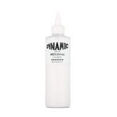 Dynamic Color Co white tattoo ink bottle close-up shows premium pigment for precise details.