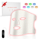 DZAVOK red light therapy mask front view glowing for at-home skin benefits