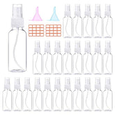 E-accexpert 24-pack 2oz spray bottles laid out for easy-organized storage and travel.