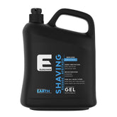 E Elegance transparent shaving gel bottle pour shows clear gel for easy visibility and precise shaving.