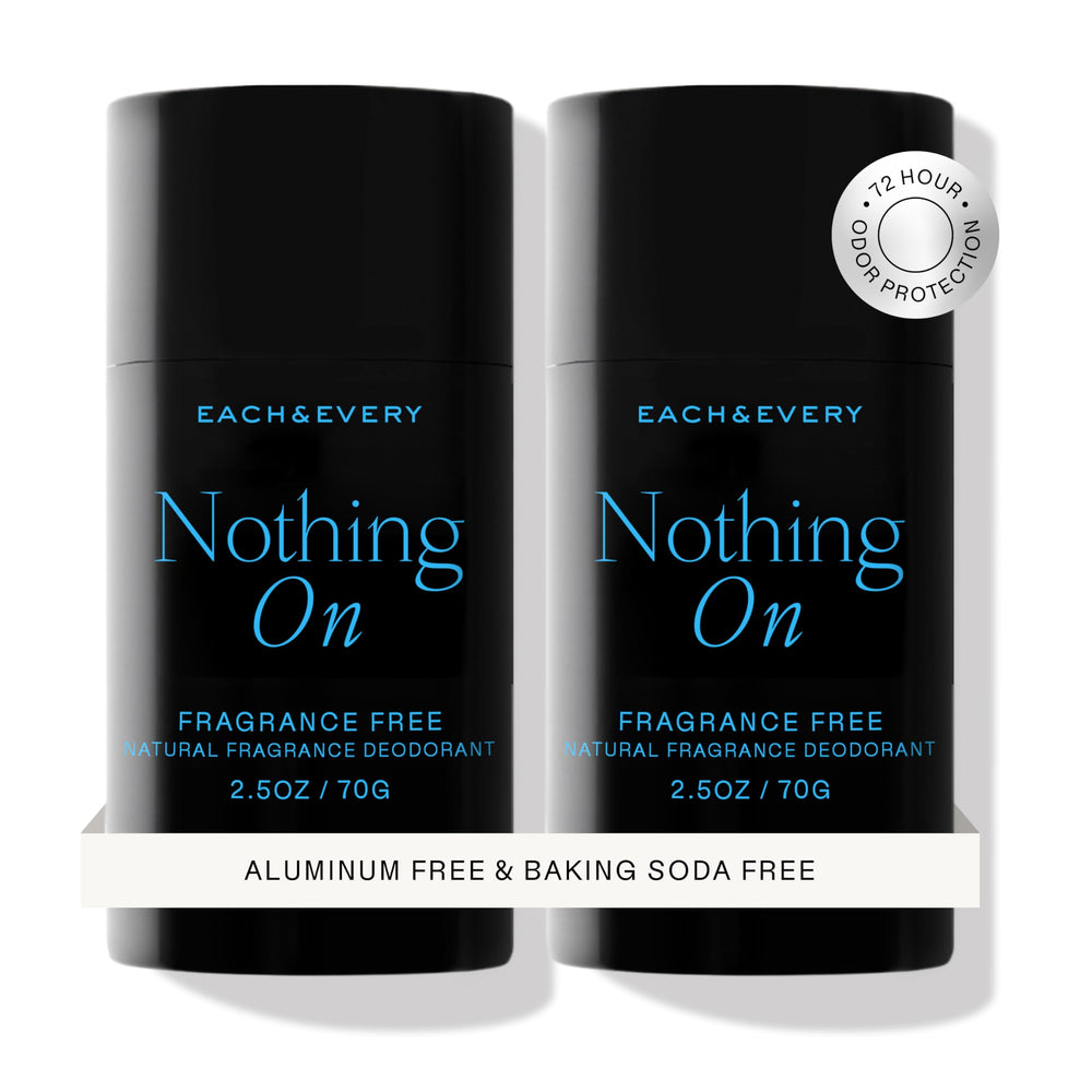 Each & Every unscented deodorant front view for sensitive skin protection