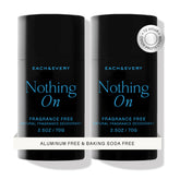 Each & Every unscented deodorant front view for sensitive skin protection