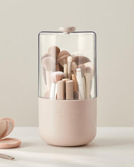 Eachy dustproof lid keeps brushes clean and protected.