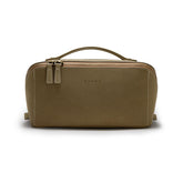 Eachy travel makeup bag flat open showing easy access and organization