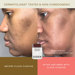 EADEM Cloud Cushion texture closeup showing creamy, lightweight hydration