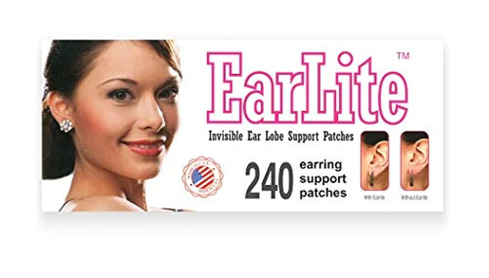 EarLite 240 packaging sits in a ziplock pouch for convenient storage.