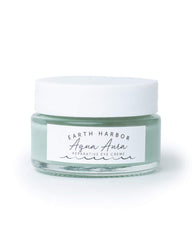 Earth Harbor AQUA AURA eye cream tube offering lightweight, hydrating eye care