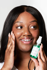 Earth Harbor Oasis Deep Pore Gel Cleanser texture swirl highlighting botanicals.