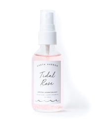 Earth Harbor Tidal Rose toner bottle closeup showing soothing, hydrating access