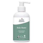 Earth Mama Belly Butter jar close-up showing fragrance-free rich texture