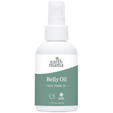Earth Mama Belly Oil bottle on shelf, hydrating skin for pregnancy needs.