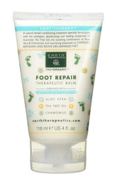 Earth Therapeutics Foot Repair Balm bottle shown for soothing dry feet and hydration