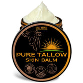 Earthborn Organics Untamed Tallow jar close-up for all-purpose skin care hydration