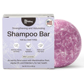 The Earthling Co. Shampoo Bar lather close-up—creamy foam for gentle cleansing and refreshed hair.