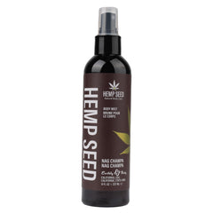 Earthly Body Hemp Seed Body Mist Nag Champa bottle spritz for refreshed skin
