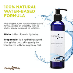 Earthly Body WaterSlide pour shot demonstrates smooth, non-sticky application.